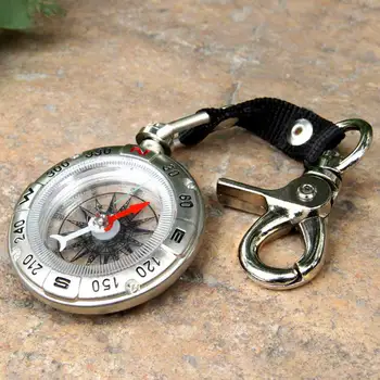 

Outdoor Retro Metal Compass With Rope Hook Antique Pocket Watch Compass Portable Multi-function Measuring Ruler Tool