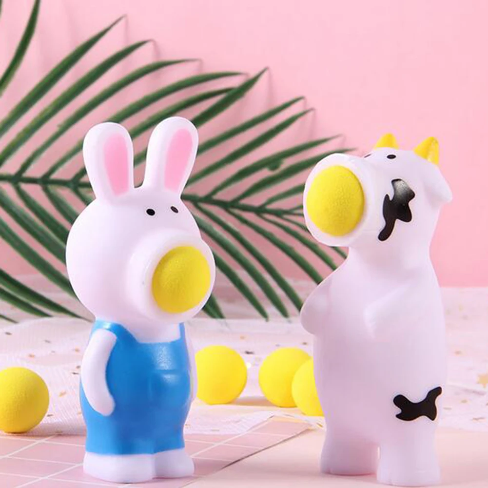 Детская сжимающая игрушка, Мягкий Кролик, животное, игрушка из мяча, антистрессовая сжимающая, детская игрушка, подарок, забавная декомпрессионная игрушка для детей и взрослых