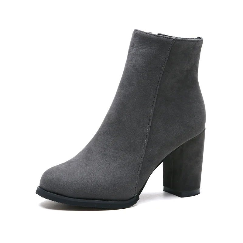 Модные Классические женские ботильоны на высоком каблуке; Botines femeninos de moda; модные удобные повседневные Элегантные женские туфли-лодочки; H12-53