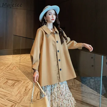 

Long Coat Women Solid Black Elegant Korean Fashion Clothes Womens Winter Coats Single Breasted Ladies Hot Sale Casual Slim Wool
