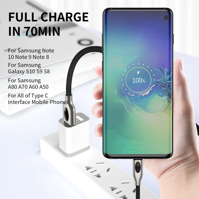 IHaitun usb type C кабель для samsung Galaxy S10 S9 S8 Note 10 A50 usbc Data 3 0 1 Быстрая зарядка 4 Легкое