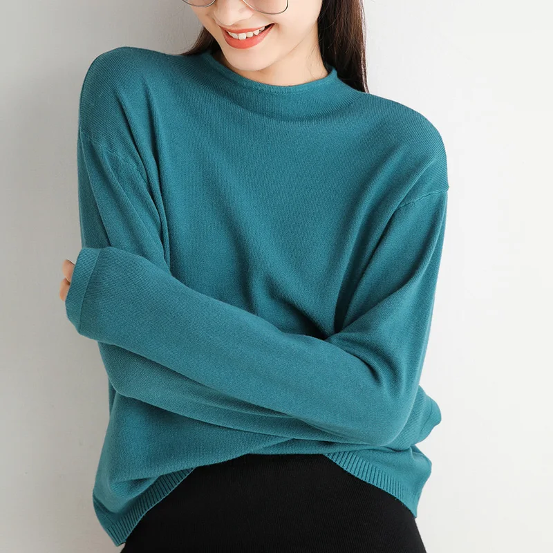 

adohon 2020 woman winter 100% Cashmere sweater autumn knitted Pullovers High Quality Warm Female thickening Turtleneck