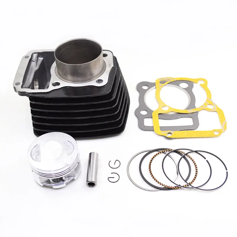 Black Motorcycle Cylinder Kit STD 56.5mm Big Bore 62mm for KEEWAY SUPERLIGHT 125 125cc 150cc