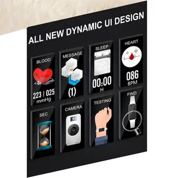 

New Women Sport Smart Watch Bluetooth 4.0 IP67 Waterproof Pressure Rate Monitor Heart Smart Bracelet Blood B1T4
