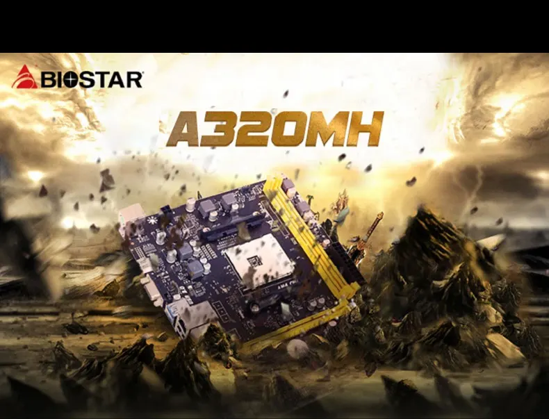 Процессор AMD Ryzen 3 2200G с материнской платой Biostar A320 поставляется с набором новых офисных устройств второго поколения, интегрированных карт