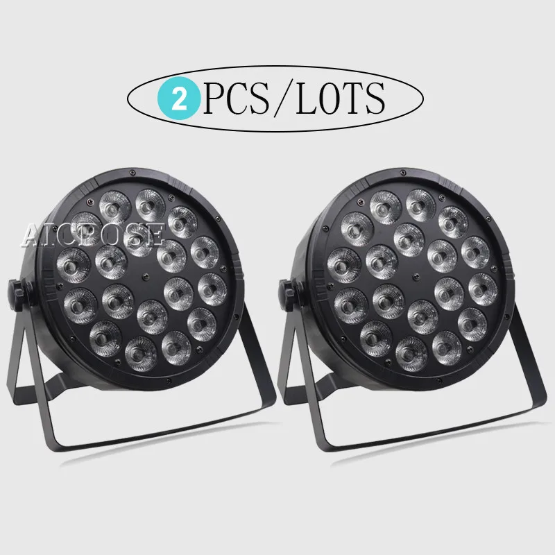 2 шт./лот 18x12 Вт RGBW 4в1 Led Par Светильник 18*12 DMX512 дискотечный светильник s