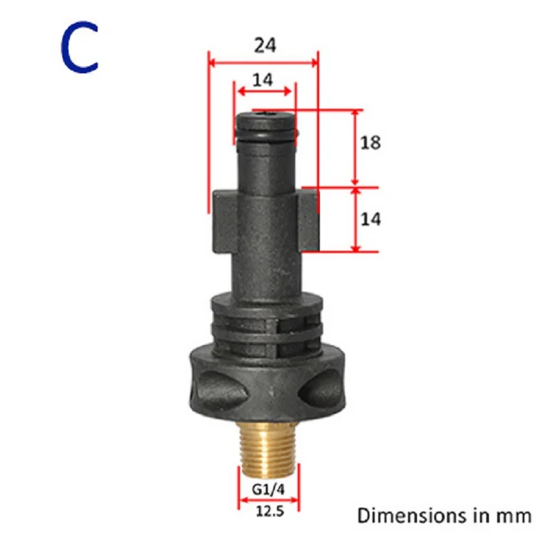 Адаптеры для пенной насадки пены фитинги Lavor Elitech Sterwins Vax Hammer Flex Karcher AR Bosche Nilfisk Black
