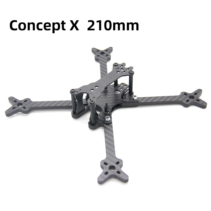 Billige TCMMRC 5 zoll Drone Rahmen Konzept X 210 Radstand 210mm 5mm Arm Carbon Fiber für FPV Racing Drone quadcopter
