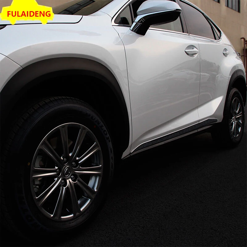 4 шт. для Lexus NX200t NX300h NX F sport- ABS хромированные боковые литые накладки аксессуары для стайлинга автомобилей