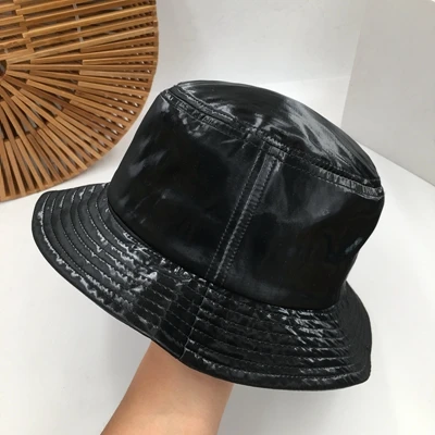 nets красная шляпа рыбака Новая зимняя женская шапка черная, han edition короткие поля Джокер Хомбург мужские большие дворы ведро кошки - Цвет: Черный