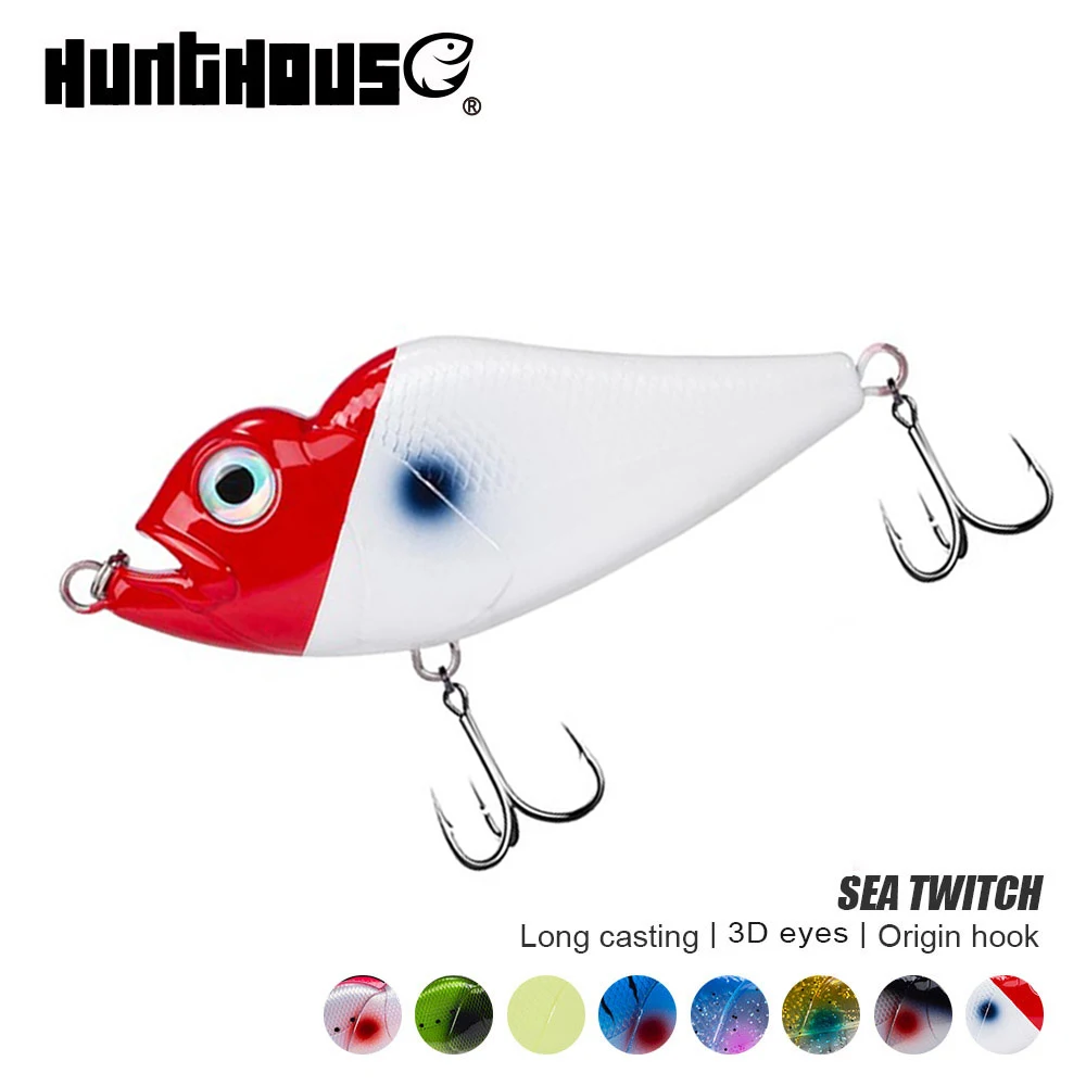 Hunthouse Джеркбейт рыболовные приманки stickbait rondu тонущие 122 мм 73 г для snappers