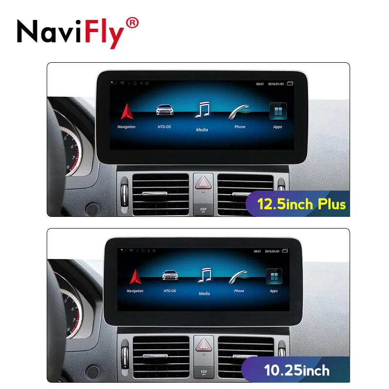 12 5 &quotантибликовый экран Blu Ray 4G LTE Android 9 0 для Mercedes benz C Class W204 2008 2009 2010 автомобильный