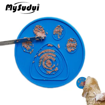 

MySudui Pet Silicone Dog Lick Pad Feeding Mat Cat Dog Bowl Slow Feeder Bowls For Bath Grooming Distraction Training Lickimat