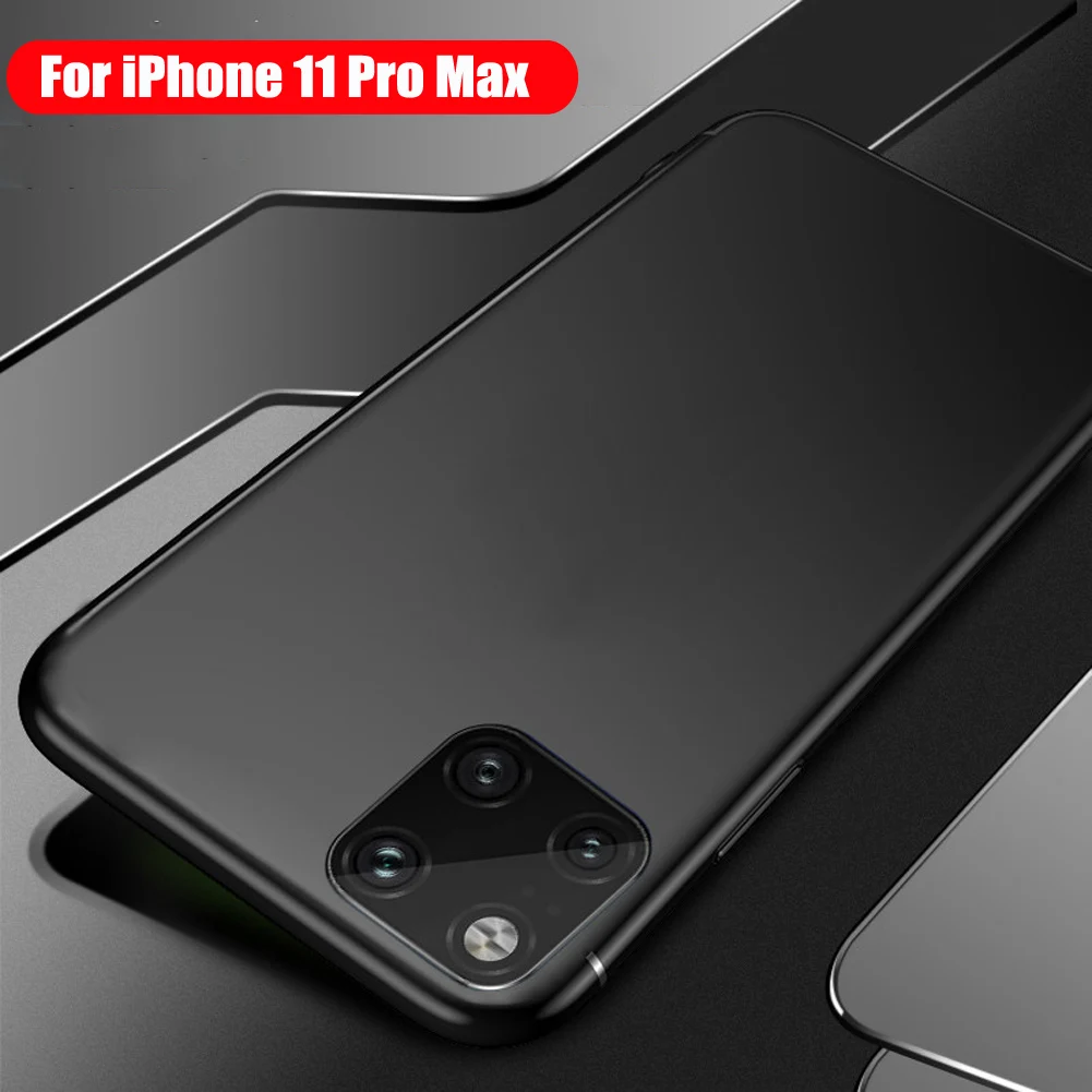 Ультратонкий защитный чехол для телефона iPhone 11 Pro Max 2019 матовый Силиконовый