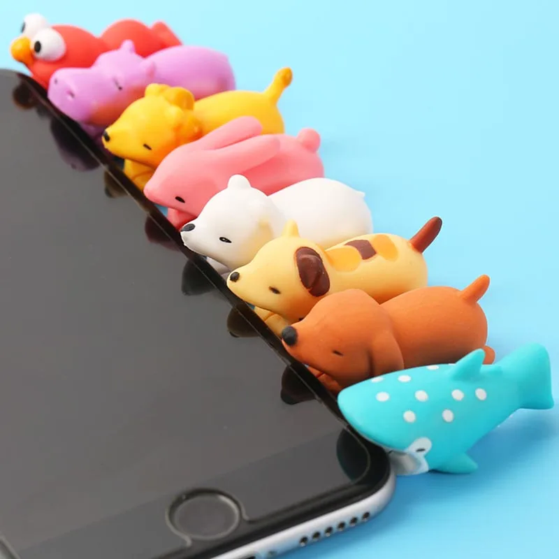 

Animal Silica Cable Bite Modeling Anti-Breaking Data Line Protection Sheath for IPhone Android USB Charger Protected Pahone Toys