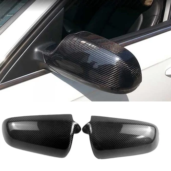 

for A4 B7 A3 A6L S6 C6 2005-2008 Carbon Fiber Side Rear View Mirror Cover Trim Side Wing Mirror Caps