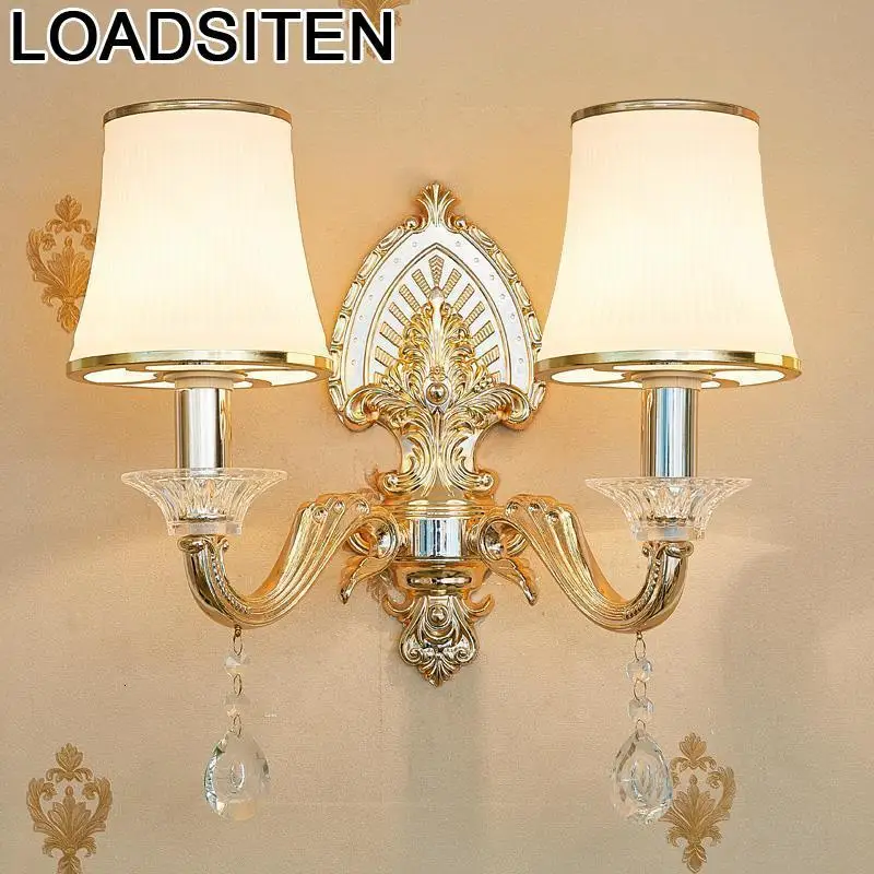 Avec Miroir Arandela Vanity освещение для помещений Aplique Luz Lampara De Pared интерьер Wandlamp кристалл