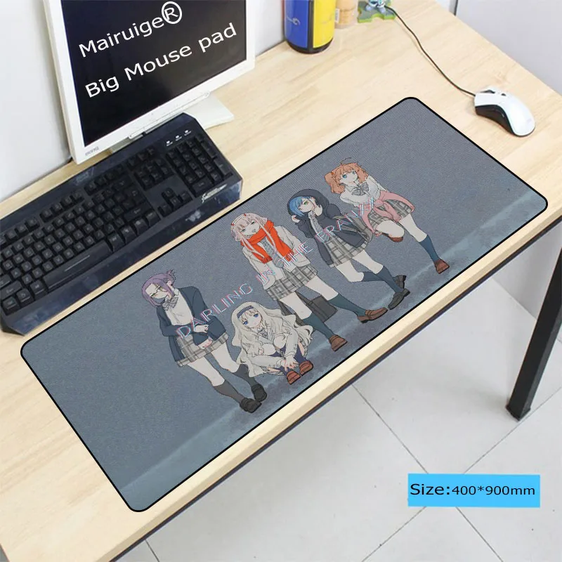  Darling in the franxx Locking Edge Optional Mouse Pad for Desk Grande Gaming Mousepad Mat for LOL C