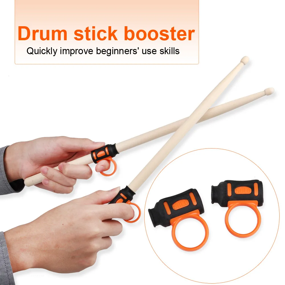

2Pcs Anti-Slip Drum Stick Control Clip 5A 5B Drumstick Grip Aid Auxiliary Twirl Tool for Beginner Drummer Accessories