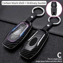 Sleek Carbon Fiber Car Key Cover Case - Premium Car Accessory (Carbon fibre)