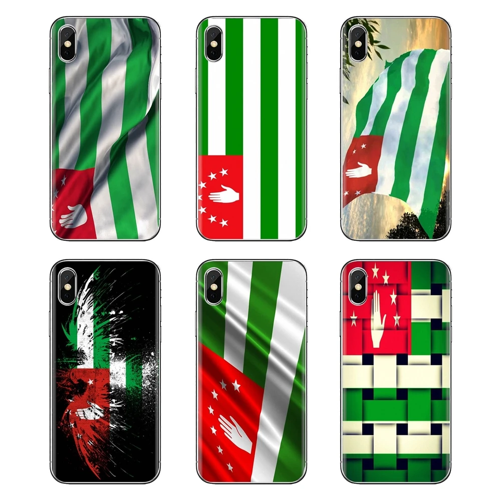 Georgia Abkhazia Flag Print For Samsung Galaxy S2 S3 S4 S5 MINI S6 S7 edge S8 S9 Plus Note 2 3 4 5 8 Coque Fundas TPU Skin Cover |