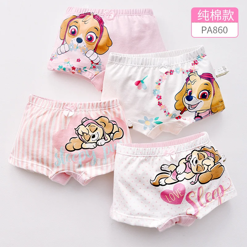 4pcs/lot Paw Patrol kid's underwear boys girls briefs Chase