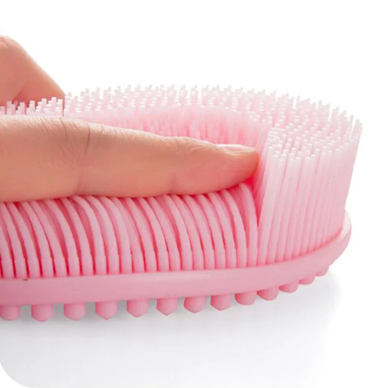Super soft silicone bath massage brush home scalp massage brush body does not hurt skin whole family are applicable