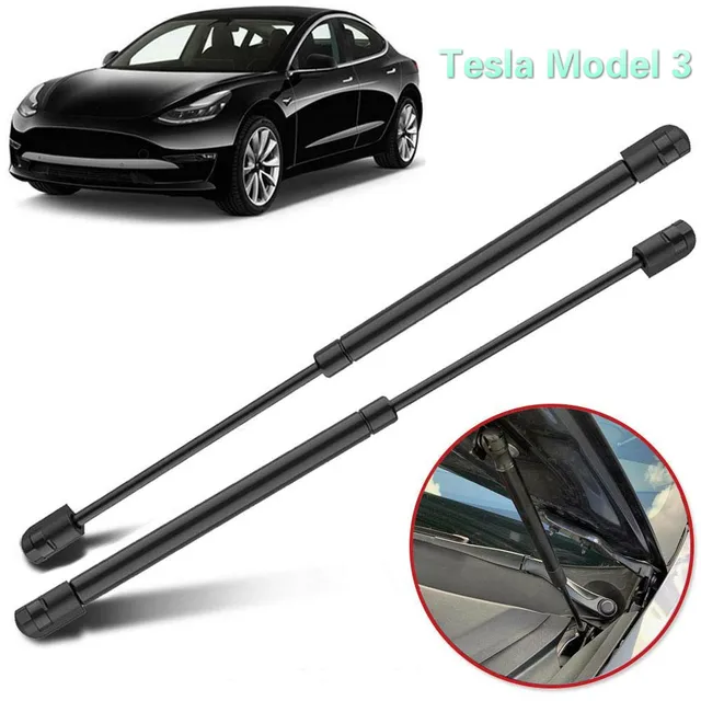 2Pcs Car Front Engine Hood Gas Spring Lift Supports Struts Car Hydraulic Rod For Tesla Model 3 Auto Accessories 1