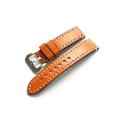 Подходит для PAM111 18 мм 19 мм 20 мм/21/22/23/24/26 мм Crazy Horse кожаный ремешок из телячьей кожи диких ремень Для мужчин Универсальный сменный кожаный ремешок - Цвет ремешка: color 1