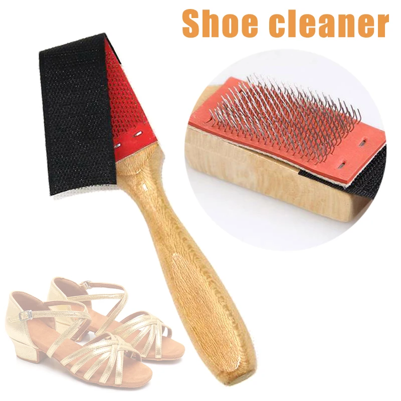 

Wooden Shoe Brush Cleaning Maintenance for Latin Ballet Dancing Shoes Suede Sole K-BEST
