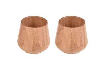 

Gento 2 Pcs Bamboo Cup 100 ml | Bamboo | Home - Kitchen | Made in Turkey | Free Shipping