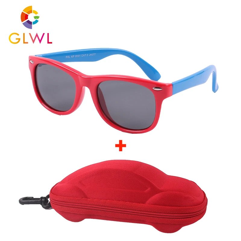 Kids Polarized Sunglasses Boys Silicone Frame Sun Glasses Children's