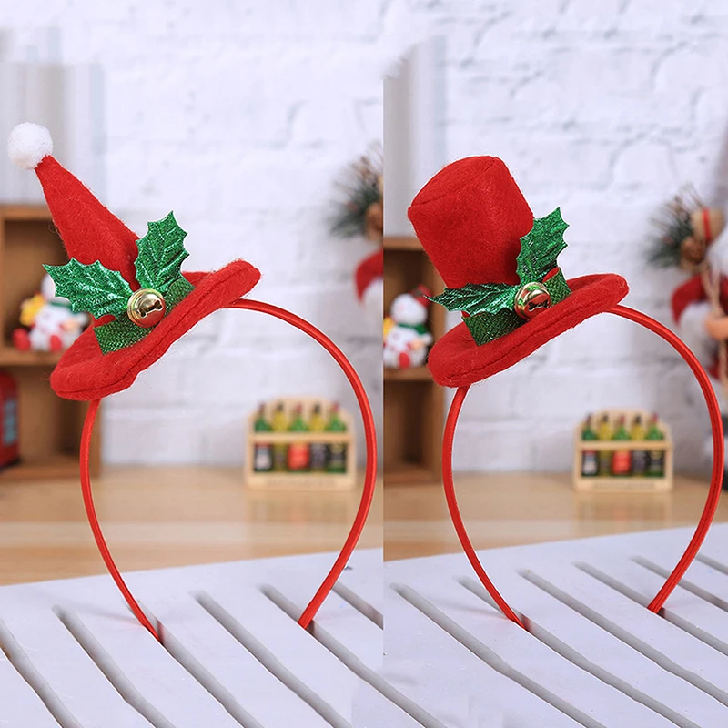 New Christmas Head Hoop Christmas headband Hot Christmas Headband Santa Xmas Party Decor Double Hair Band Clasp Hoop Navidad