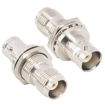 

2 Pieces BNC Female to TNC Female Bulkhead Extendable Antenna Jack Adapter RF Coax Coaxial Connector