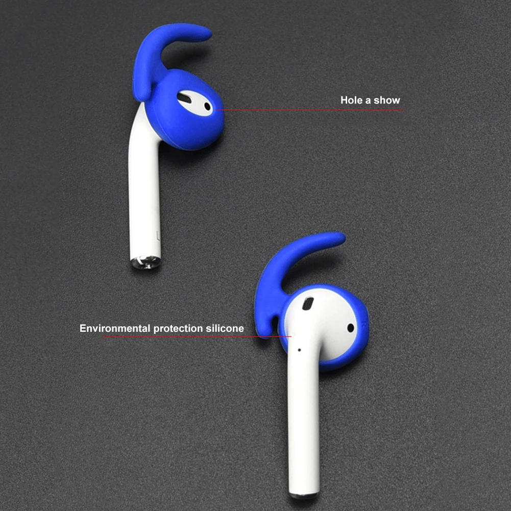 1 Pair Soft Silicone Protective Earhooks For AirPods Anti-slip Ear Hook Earphone Holders Cover Case for AirPods Ear Buds Headset