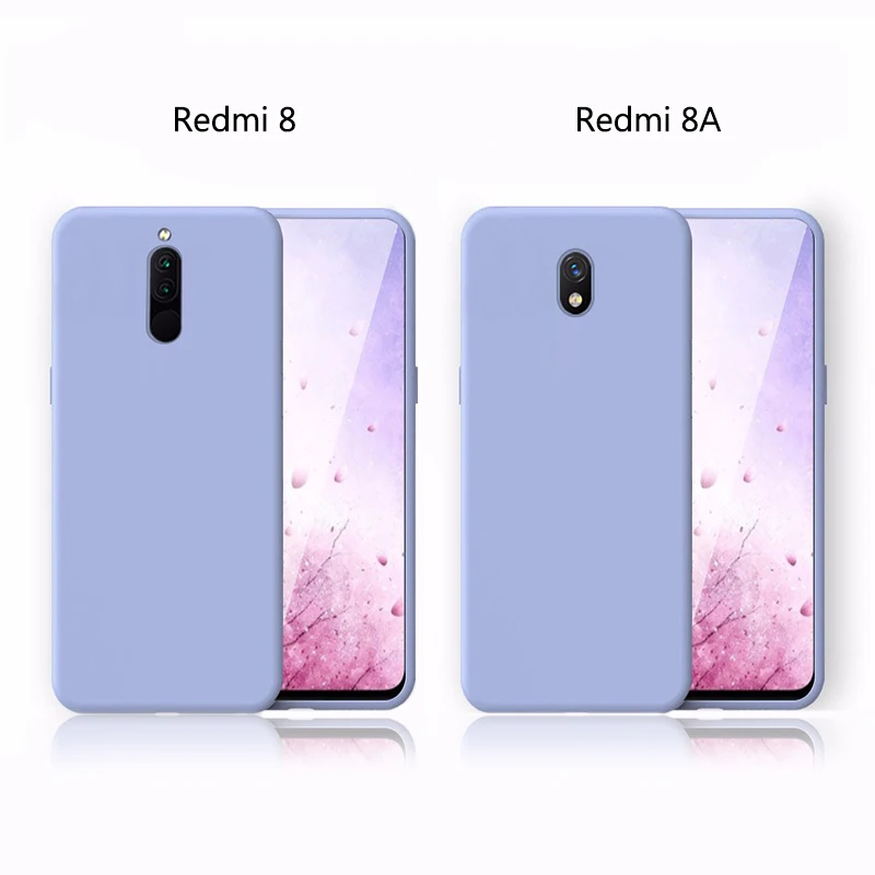 Жидкий силиконовый чехол для Redmi 8, 8A, чехол-бампер, противоударный чехол, мягкий ТПУ чехол для телефона, для Xiaomi Redmi 8, 8A, 8 a, чехол Global