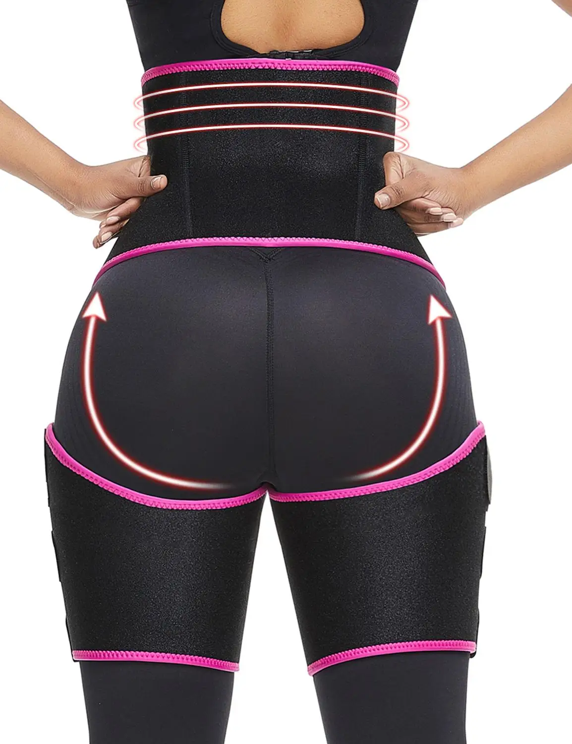 

Woman Sweat Thigh Trimmers Leg Shaper Fajas Neoprene Slimming Belt Control Panties Fat Burning Wraps Thermo Belt Supports