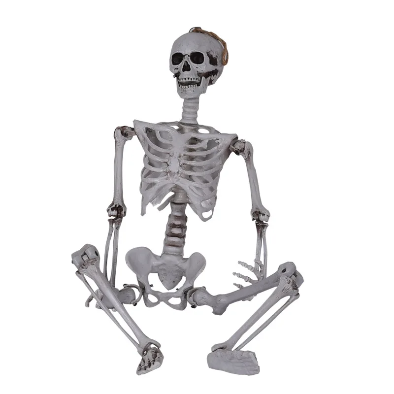 Хэллоуин реквизит бар дом с привидениями сайта декоративное настенное украшение Пластик скелет человека скелет кости сумка украшения
