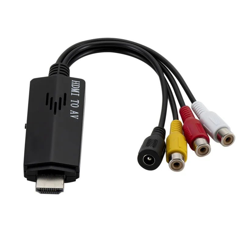 Адаптер HDMI Male AV Female кабель конвертер для ТВ VHS VCR DVD Recorders DQ Drop| |