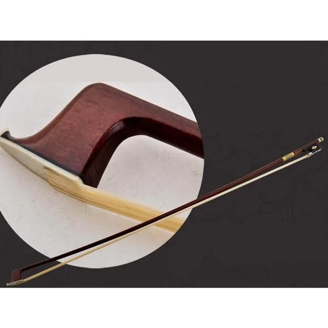 バイオリン弓楽器アクセサリー 4/4 エボニーフロッグ 演奏グレード