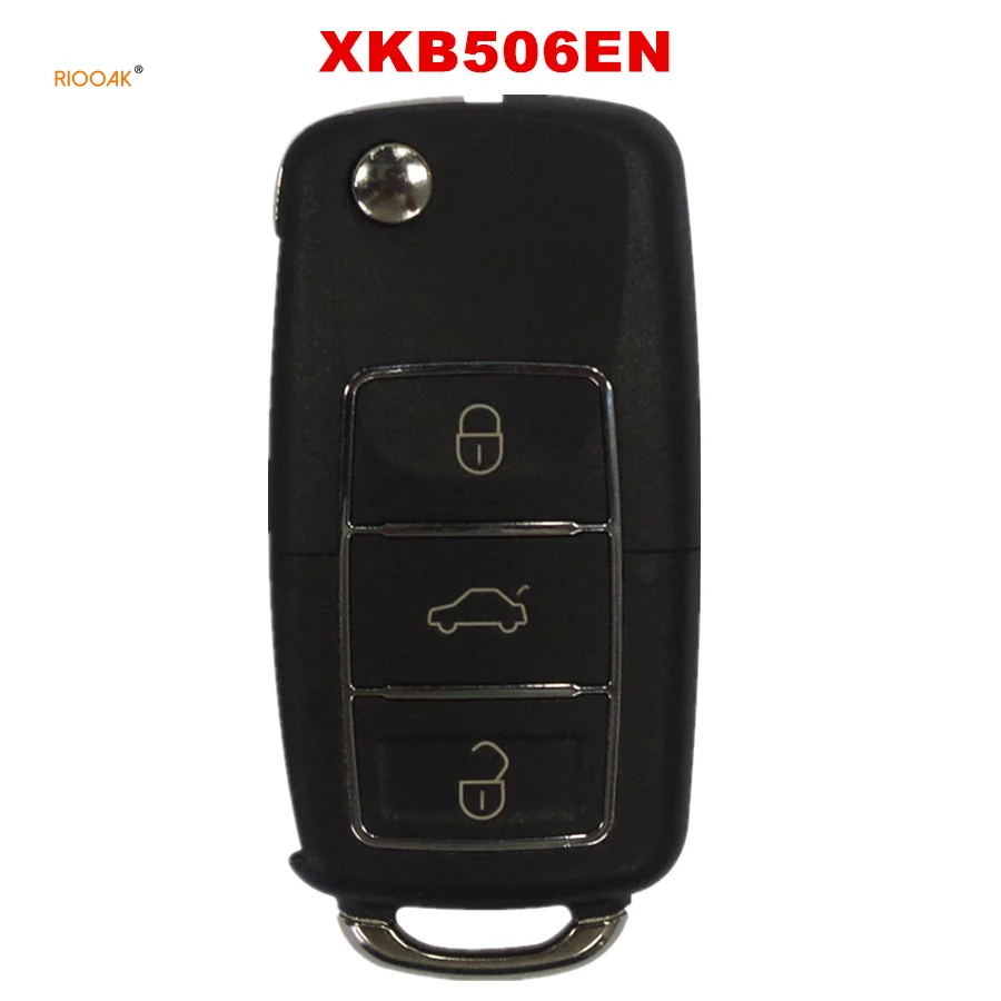 RIOOAK Xhorse XKB506EN Wire Remote Key 3 Buttons for VVDI VVDI2 Key Tool(English Version) locksmith tools xhorse vvdi be key pro for mercedes benz v3 2 pcb remote key chip improved version smart 315mhz 433mhz