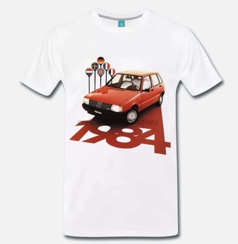 

T-SHIRT AUTO D'EPOCA FIAT UNO FIAT UNO FIRE TURBO ANNI 80 10 S-M-L-XL-2XL-3XL