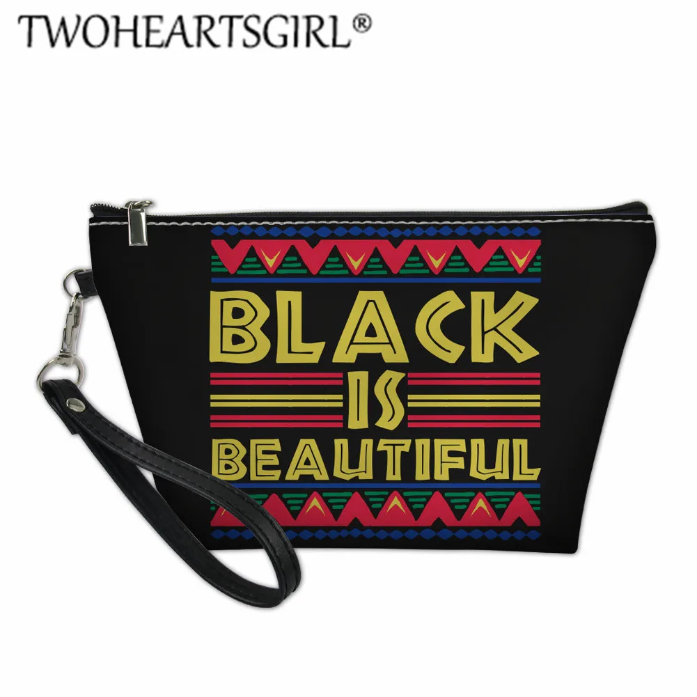 

Twoheartsgirl African Dashiki Mexican Poncho Hippie Tribal Ethnic Boho Travel Organizer Small Makeup Bag for Women Cosmetic Bags