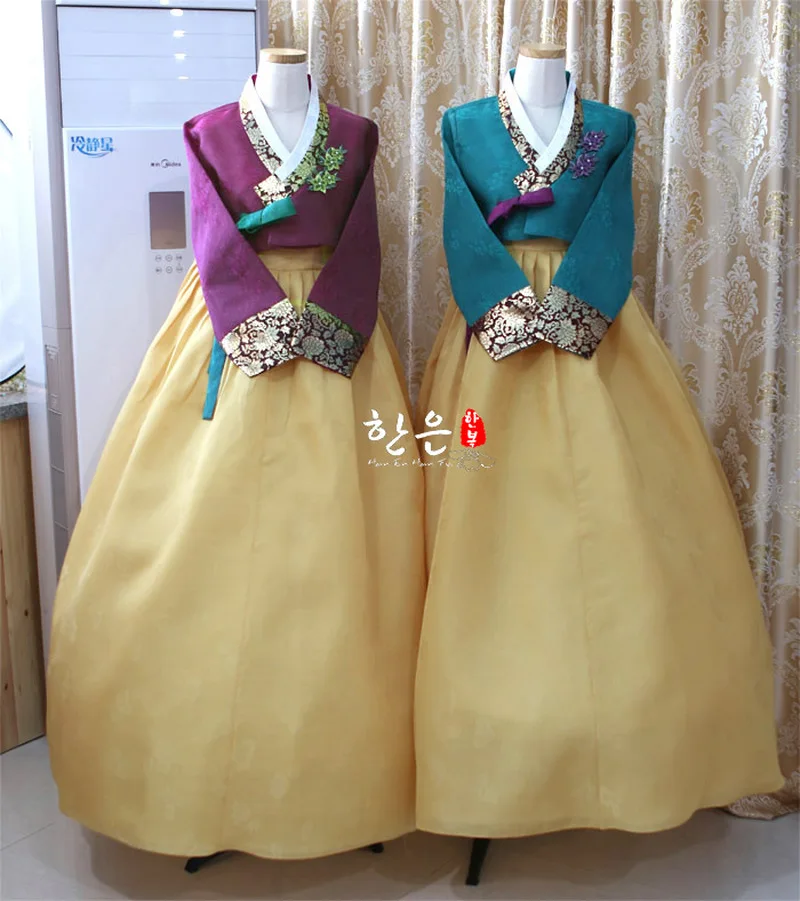 Korea Imported Fabric / New Improved Hanbok / Groom Bride Mother Hanbok