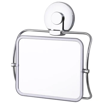 

TAILI Wall Mounted Chrome Square Mirror For Bathroom Diy Shower Mirror Home Toilet Wall Decor Mirrors Shaving, Makeup, Portable