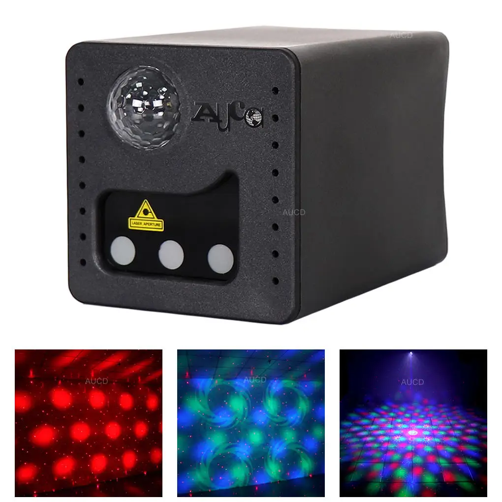 Mini Portable RGB Galaxy Lamp Starry Sky Music Light Projector Strobe Laser For Home Car Party Nightlight Wireless Control Gift