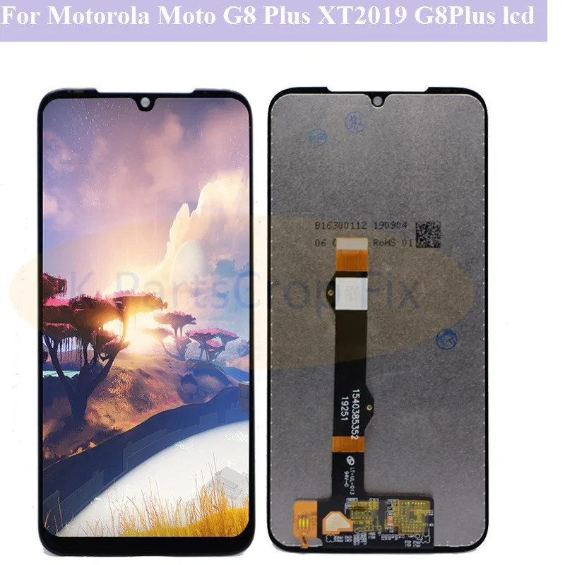 

100% Tested for moto G8 Plus LCD Display Touch Screen Digiziter Assembly for motorala g8 plus XT2019 lcd display G8 plus lcd