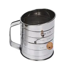 1 шт. мукопросеиватель ручной из нержавеющей стали для бытовой муки сетка сито для кухни аксессуары для выпечки