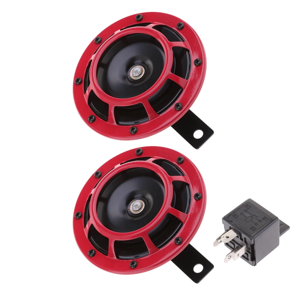 Electrical Pump Air Horn Grill with Relay for 12V Car Truck Yacht Boat