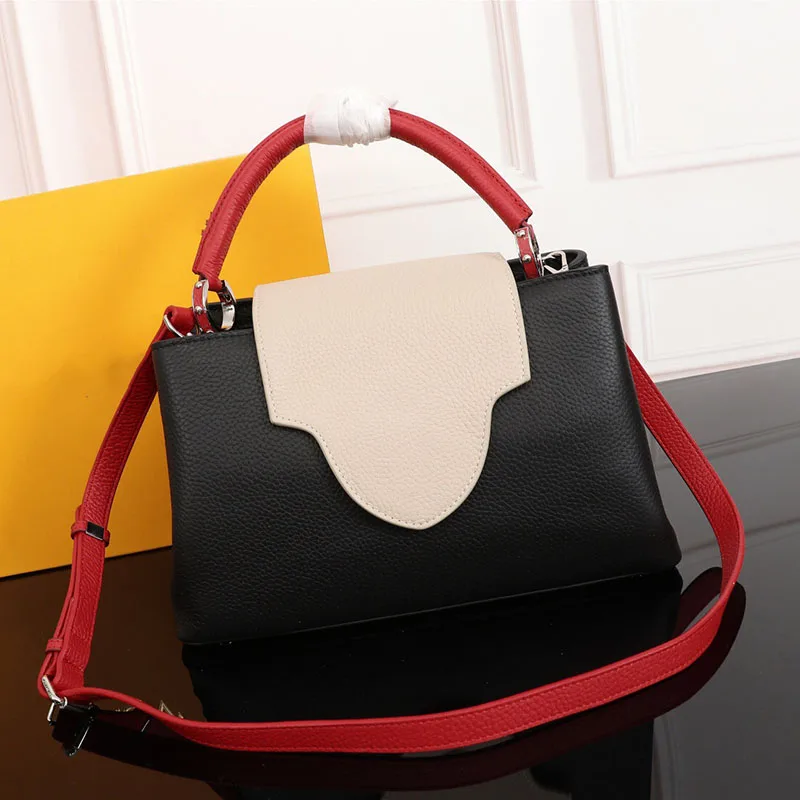 

2019 Original Luxury Brand Bag Genuine Leather Cowhide Flower Messenger Bags Shoulder Crossbody Bags Woman Women Bags Designers